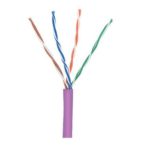 фото Кабель информ. lanmaster (twt-5eutp-ngls) кат.5е u/utp 4x2x24awg pvc внутр. 305м фиол.