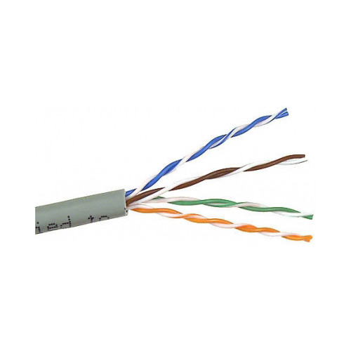 фото Кабель информ. lanmaster (twt-5eutp/100-gy) кат.5е u/utp 4x2x24awg pvc внутр. 100м сер.