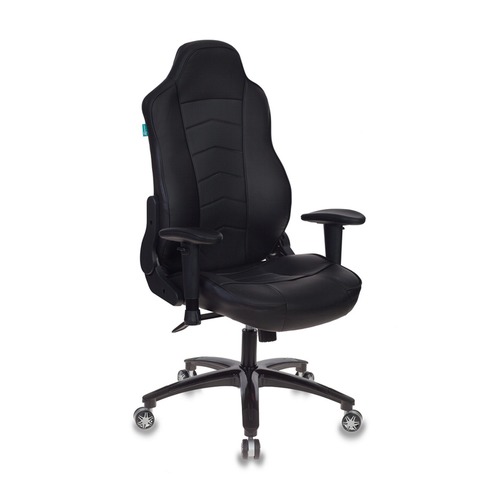 

Кресло игровое БЮРОКРАТ VIKING-3, на колесиках, искусственная кожа, черный [viking-3/black]