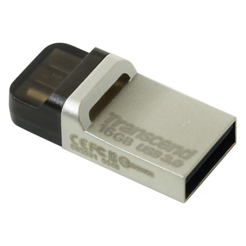 фото Флешка usb transcend jetflash 880 16гб, usb3.0, серебристый [ts16gjf880s]