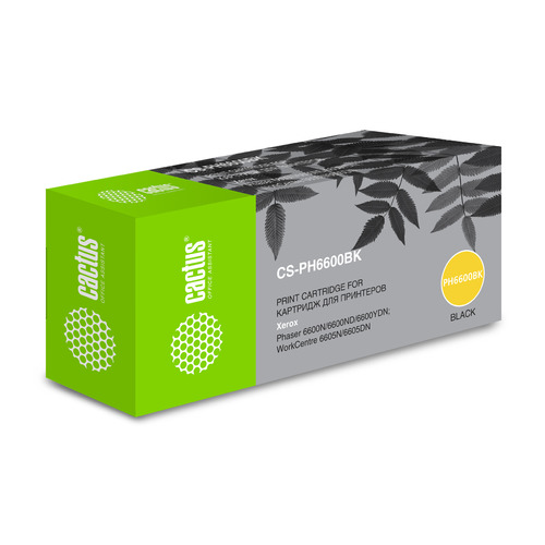 

Картридж Cactus 106R02236, черный / CS-PH6600BK, 106R02236