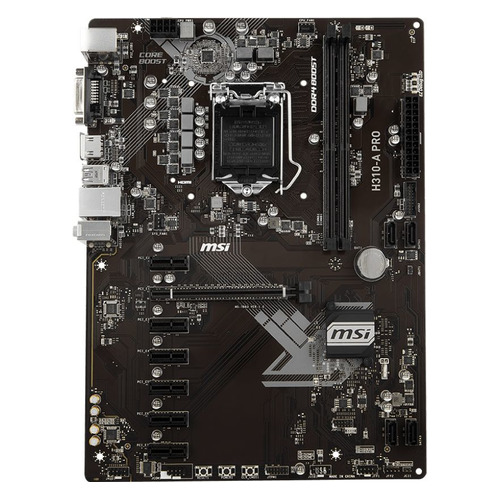 

Материнская плата MSI H310-A PRO, LGA 1151v2, Intel H310, ATX, Ret