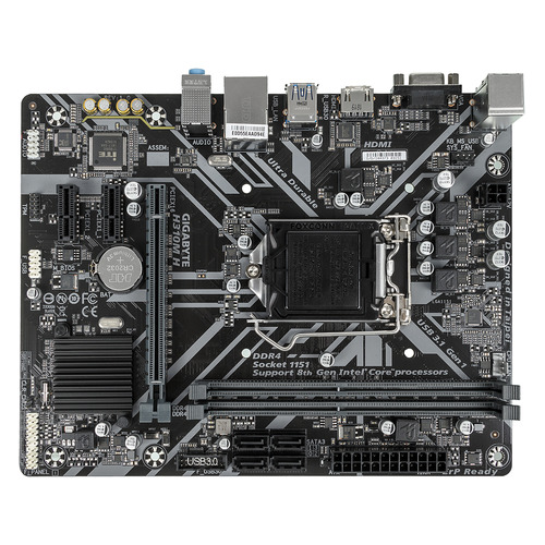 

Материнская плата GIGABYTE H310M H, LGA 1151v2, Intel H310, mATX, Ret, H310M H