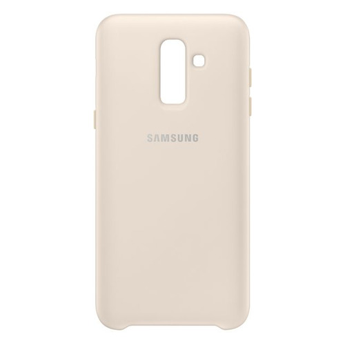 

Чехол (клип-кейс) SAMSUNG Dual Layer Cover, для Samsung Galaxy J8 (2018), золотистый [ef-pj810cfegru]