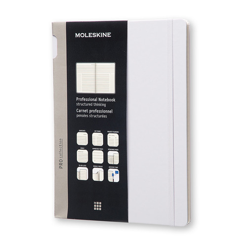 

Блокнот MOLESKINE PROFESSIONAL, 192стр, твердая обложка, серый [propfntb4hg24]