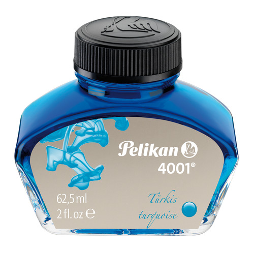 

Флакон с чернилами Pelikan INK 4001 76 (PL329201) бирюзовые чернила 62.5мл для ручек перьевых, 76