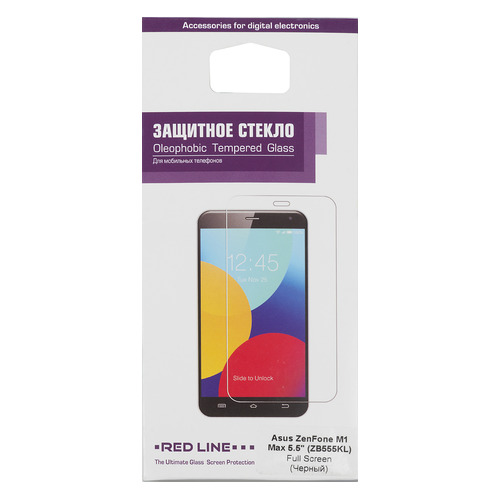 

Защитное стекло для экрана REDLINE для Asus ZenFone Max M1 ZB555KL, 1 шт [ут000014358]
