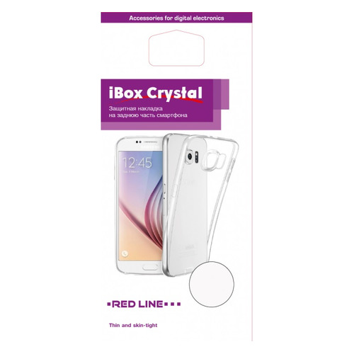 

Чехол (клип-кейс) REDLINE iBox Crystal, для Samsung Galaxy A8, прозрачный [ут000014034]