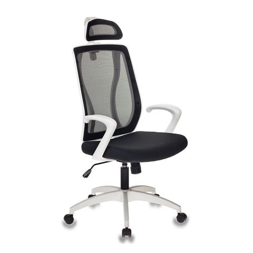 

Кресло руководителя БЮРОКРАТ MC-W411-H, на колесиках, сетка/ткань, черный [mc-w411-h/26-28]