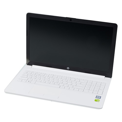 

Ноутбук HP 15-da0105ur, 15.6", Intel Core i3 7020U 2.3ГГц, 8Гб, 1000Гб, nVidia GeForce Mx110 - 2048 Мб, Windows 10, 4JY36EA, белый