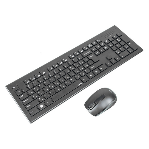 

Комплект (клавиатура+мышь) HAMA Cortino, USB, беспроводной, черный [r1050426], Cortino