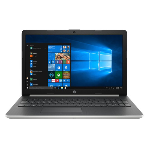 

Ноутбук HP 15-da0161ur, 15.6", Intel Core i3 7020U 2.3ГГц, 4Гб, 256Гб SSD, nVidia GeForce Mx110 - 2048 Мб, Windows 10, 4MM90EA, серебристый