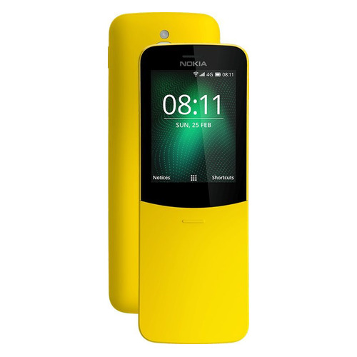 Сотовый телефон NOKIA 8110 Dual Sim, желтый