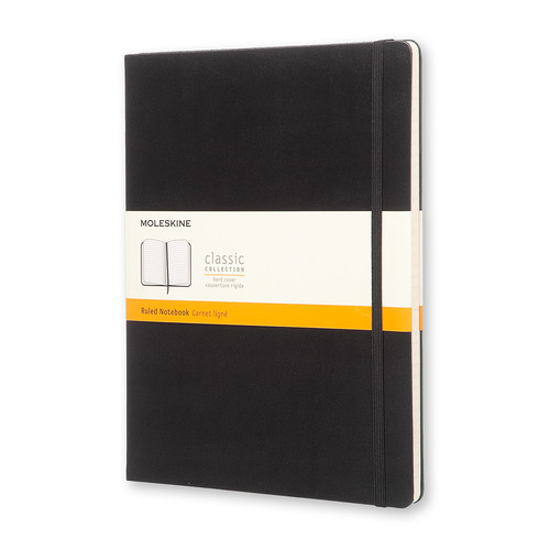 Блокнот Moleskine CLASSIC XLarge 190х250мм 192стр. линейка твердая обложка черный 6 шт./кор.