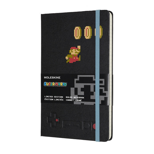 

Блокнот Moleskine Limited Edition, 240стр, в линейку, черный [lesmqp060ma], Super Mario