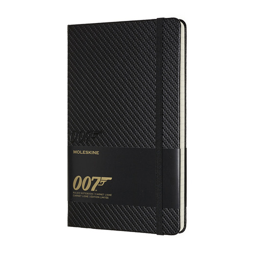 

Блокнот Moleskine LE JAMES BOND Large 130х210мм 240стр. линейка черный Carbon