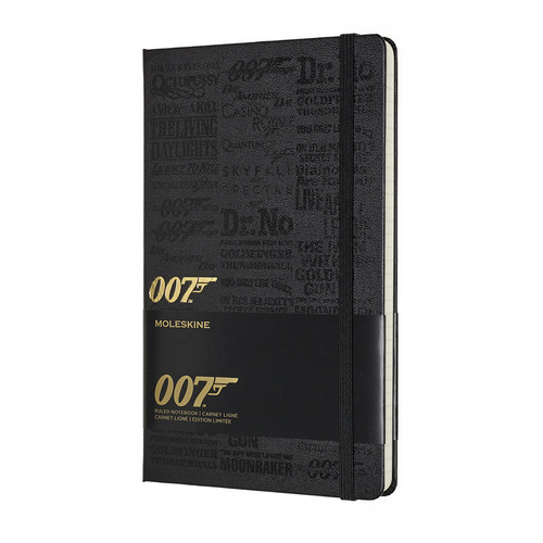 

Блокнот Moleskine LE JAMES BOND Large 130х210мм 240стр. линейка черный Titles