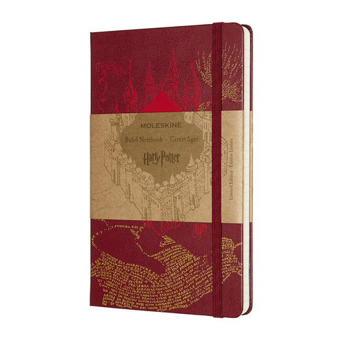 

Блокнот Moleskine LE HARRY POTTER Large 130х210мм 240стр. линейка красный Map Red