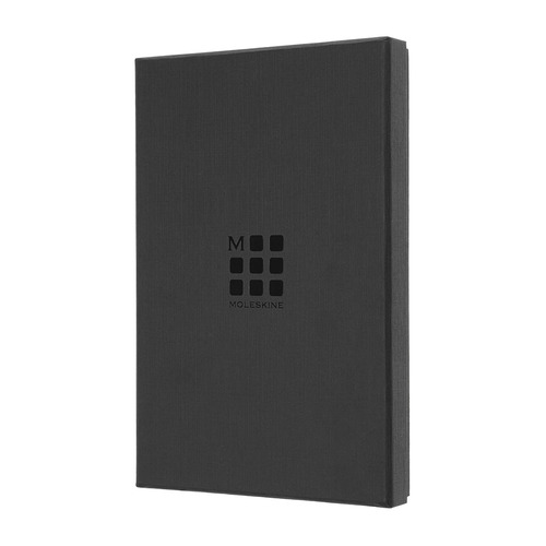 

Блокнот Moleskine LE LEATHER Large 130х210мм натур. кожа 192стр. линейка подар.кор. черный