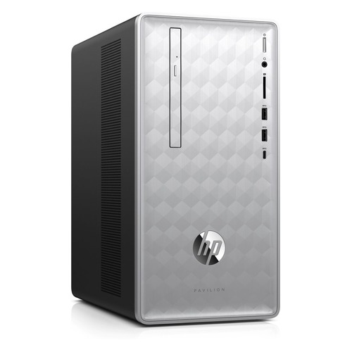 

Компьютер HP Pavilion 590-p0009ur, Intel Core i5 8400, DDR4 8Гб, 1000Гб, 16Гб Intel Optane, NVIDIA GeForce GTX 1050 - 2048 Мб, DVD-RW, CR, Windows 10, серебристый и черный [4gl52ea]