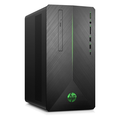 

Компьютер HP Pavilion 690-0011ur, AMD Ryzen 5 2600, DDR4 16Гб, 1000Гб, 128Гб(SSD), NVIDIA GeForce GTX 1060 - 6144 Мб, DVD-RW, CR, Windows 10, черный [4ju45ea]