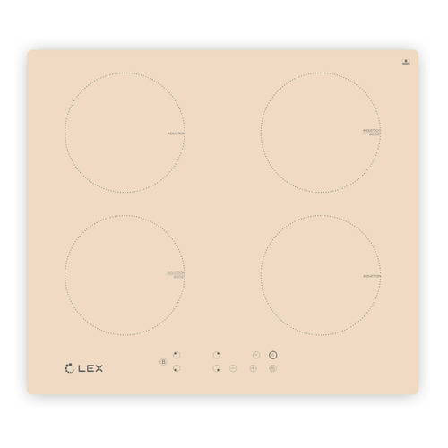 фото Индукционная варочная панель lex evi 640-1 iv, индукционная, независимая, слоновая кость