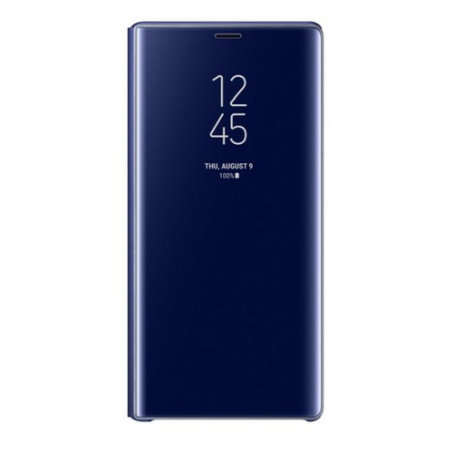 

Чехол (флип-кейс) SAMSUNG Clear View Standing Cover, для Samsung Galaxy Note 9, синий [ef-zn960clegru]