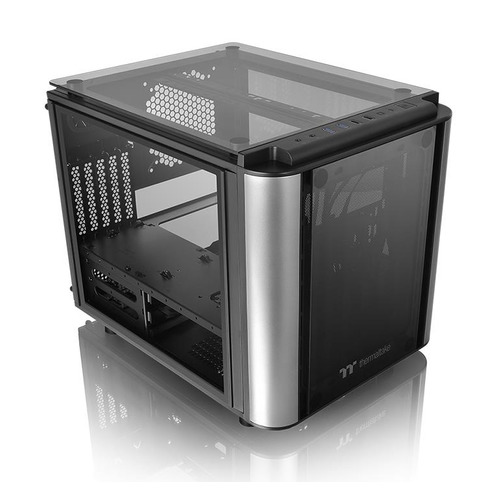 

Корпус mATX Thermaltake Level 20 VT, Micro-Tower, без БП, черный [ca-1l2-00s1wn-00], Level 20 VT