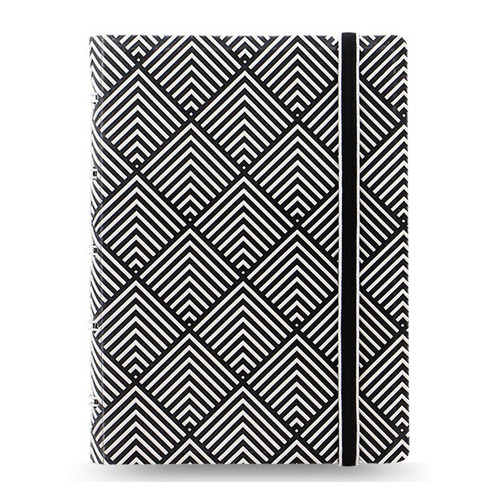 

Тетрадь Filofax Impressions Pocket 105x144мм 56л линейка съемные листы спираль двойная черный/белый