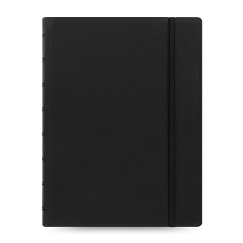 

Тетрадь Filofax CLASSIC BRIGHT A5 PU 56л линейка твердая обложка съемные листы спираль двойная черны, Черный
