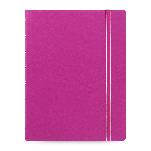 

Тетрадь FILOFAX CLASSIC BRIGHT, A5, в линейку, спираль двойная, съемные листы, фуксия [115011]