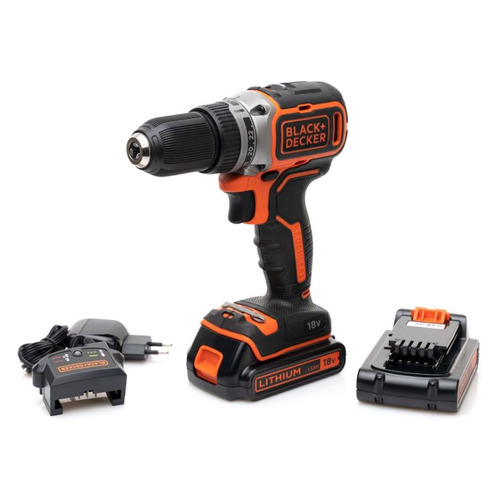 фото Дрель-шуруповерт black & decker bl186kb-qw, 1.5ач, с двумя аккумуляторами