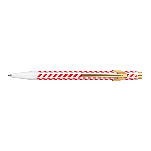 

Ручка шариковая Carandache Office 849 Seasons Greetings 2018 Chevron (CC0849.018) белый/красный под