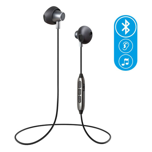 

Наушники с микрофоном GINZZU GM-151BT, Bluetooth, вкладыши, черный