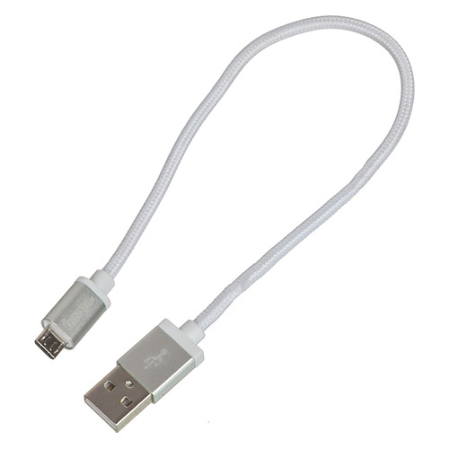 

Кабель HAMA microUSB (m), USB A(m), 0.2м, белый [00178282]