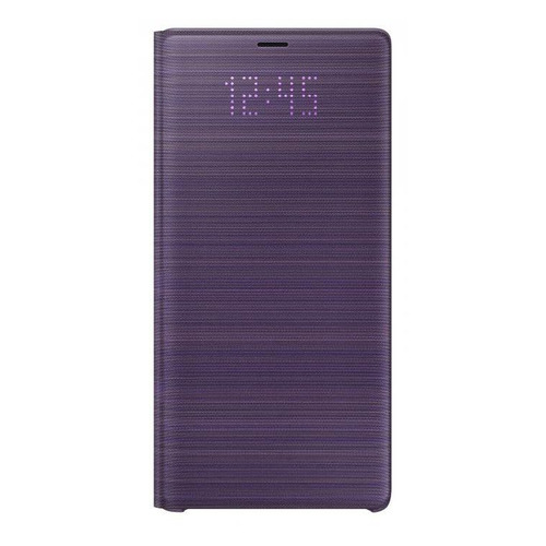 

Чехол (флип-кейс) SAMSUNG LED View Cover, для Samsung Galaxy Note 9, фиолетовый [ef-nn960pvegru]