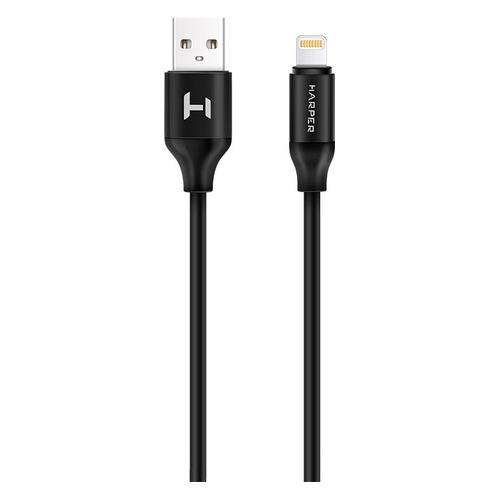 фото Кабель harper lightning (m), usb a(m), 1.0м, черный [sch-530]