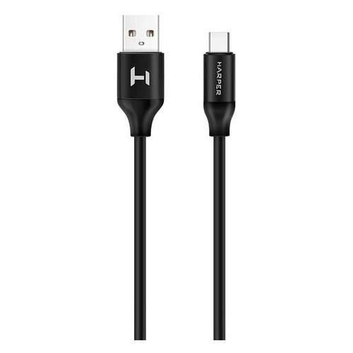 фото Кабель harper usb type-c (m), usb a(m), 1.0м, черный [sch-730]