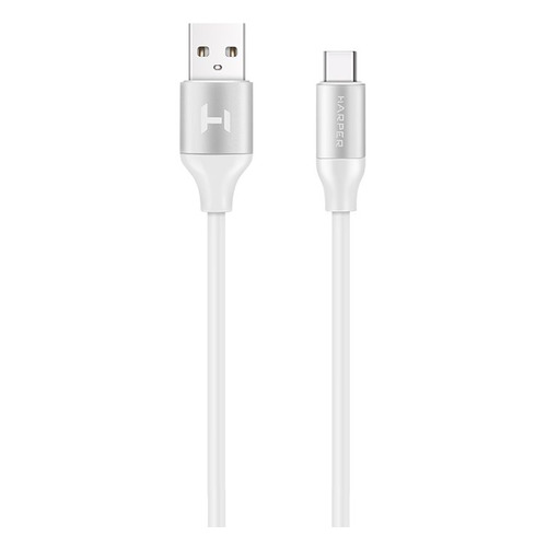 фото Кабель harper usb type-c (m), usb a(m), 1.0м, белый [sch-730]