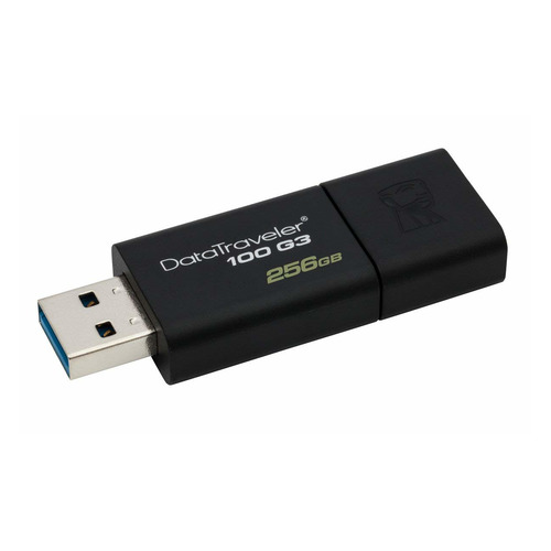 

Флешка USB Kingston DataTraveler 100 G3 256ГБ, USB3.0, черный [dt100g3/256gb], 100 G3