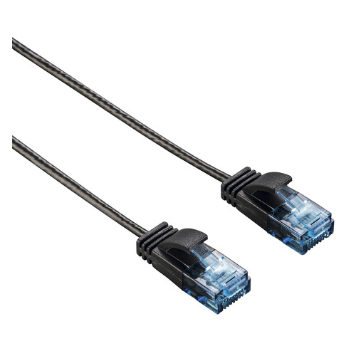 

Патч-корд HAMA Slim-Flexible UTP, cat.6, 0.75м, 4 пары, 1 шт, черный, Slim-Flexible