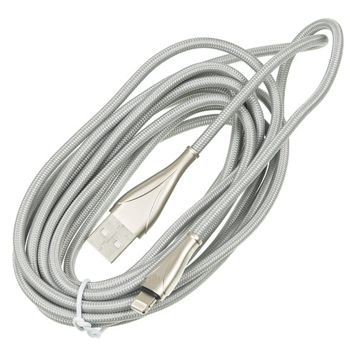 

Кабель DIGMA USB A(m), Lightning (m), 3м, серебристый