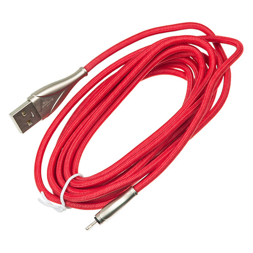 

Кабель DIGMA USB A(m), Lightning (m), 3м, красный