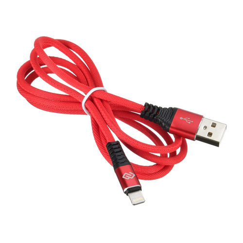 

Кабель DIGMA USB A(m), Lightning (m), 1.2м, красный