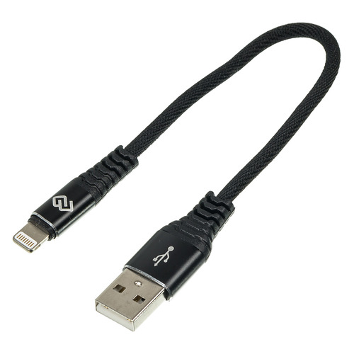 

Кабель DIGMA USB A(m), Lightning (m), 0.15м, черный