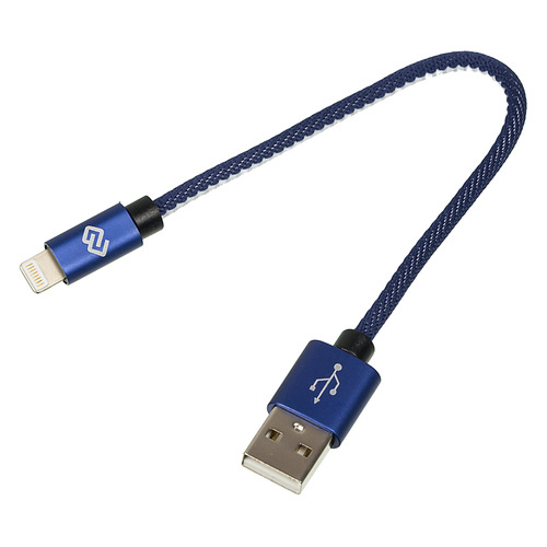 

Кабель DIGMA USB A(m), Lightning (m), 0.15м, синий