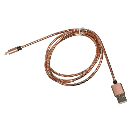 фото Кабель digma usb a (m), lightning (m), 1.2м, розовое золото