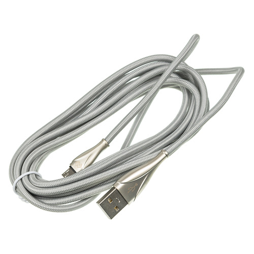 

Кабель DIGMA USB A(m), micro USB B (m), 3м, серебристый