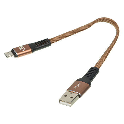 

Кабель DIGMA USB A(m), micro USB B (m), 0.15м, коричневый