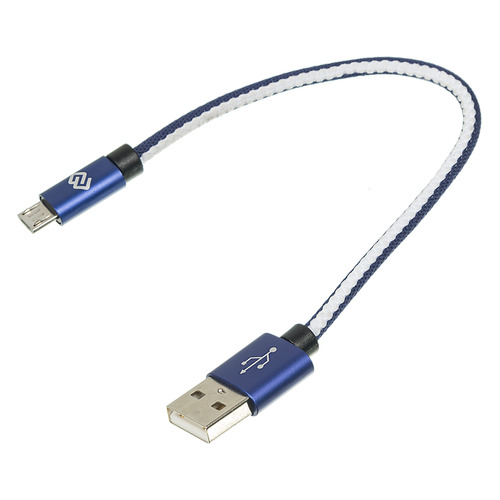 

Кабель DIGMA USB A(m), micro USB B (m), 0.15м, синий